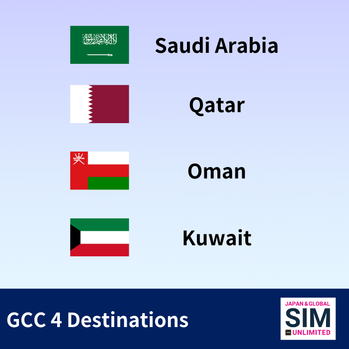 湾岸アラブ諸国 4 つの目的地 | DATA UNLIMITED