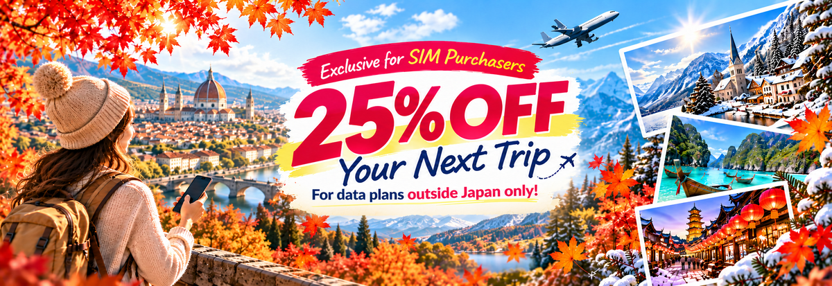 25% OFF Your Next Trip – Unlimited SIM coupon